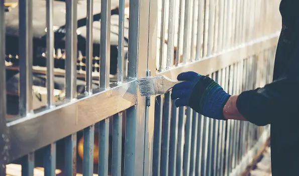 Asbestos Worker in Protective Gear